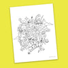 Wild Beautiful Coloring Page - Free Downloadable PDF