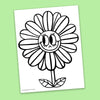 Flower Coloring Page - Free Downloadable PDF