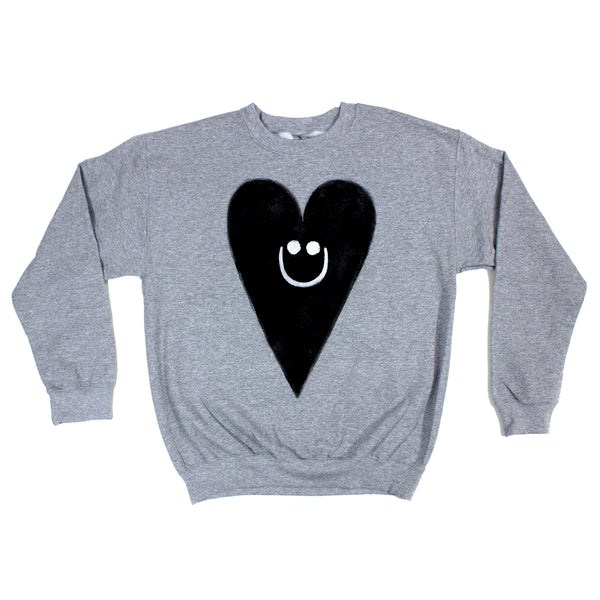 Jet Black Heart Sweatshirt