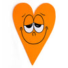 Neon Orange Sweet Heart Cut-Out Painting