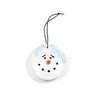 Hand Painted Snow Man Ornament