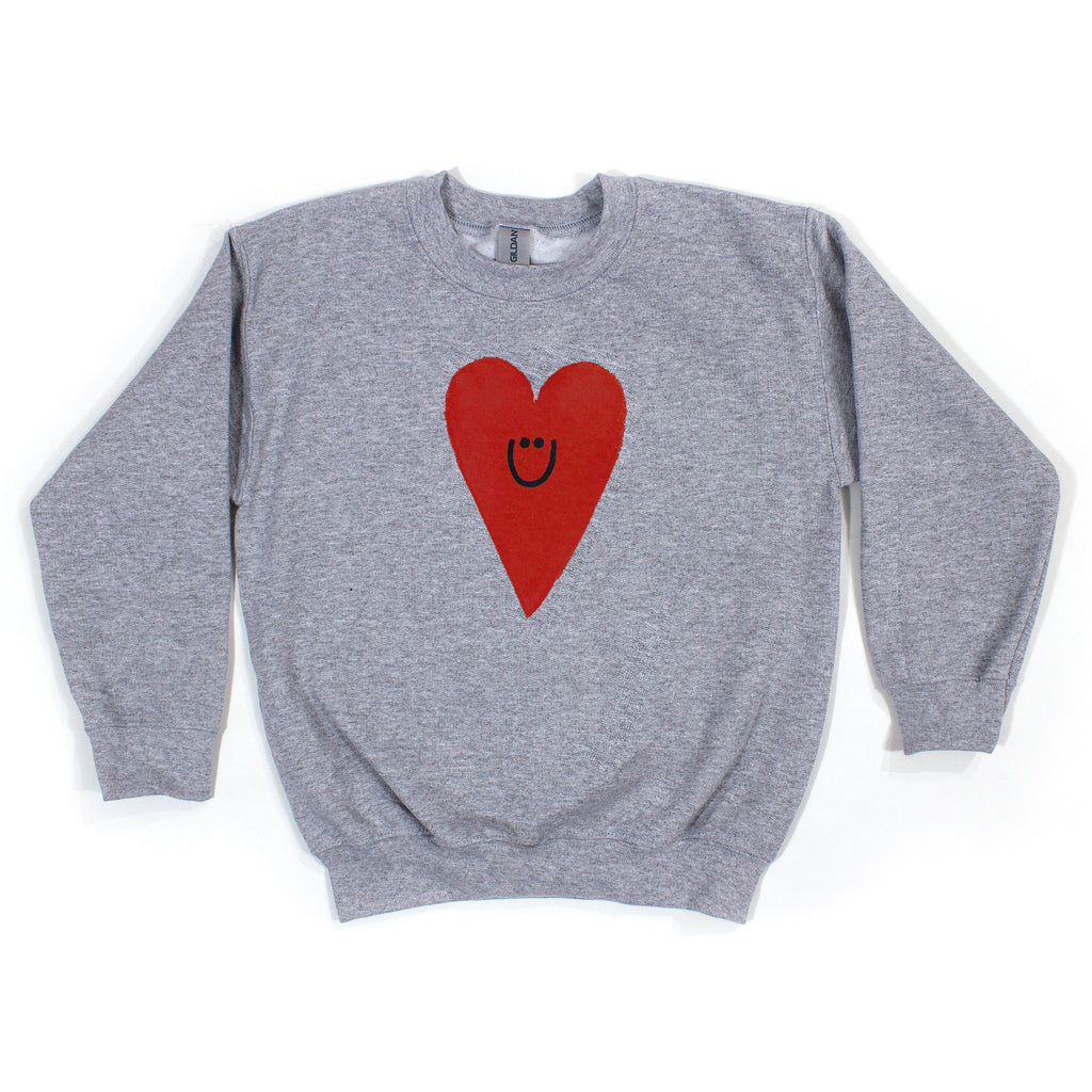 Red heart sweatshirt on sale