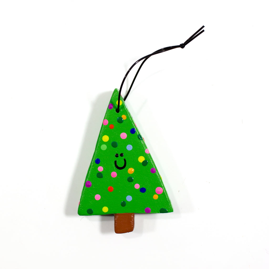 Hand Painted Festive Tree Ornament