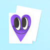 Happy Heart Card - Very Violet