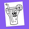 Fizzy Drink Coloring Page - Free Downloadable PDF