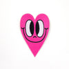 Crosseyed Hot Pink Heart Patch