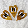 Heart of Gold Glitter Sticker Set of 5