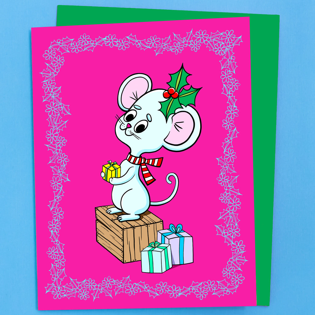 Sweet Lil' Mouse Holiday Card