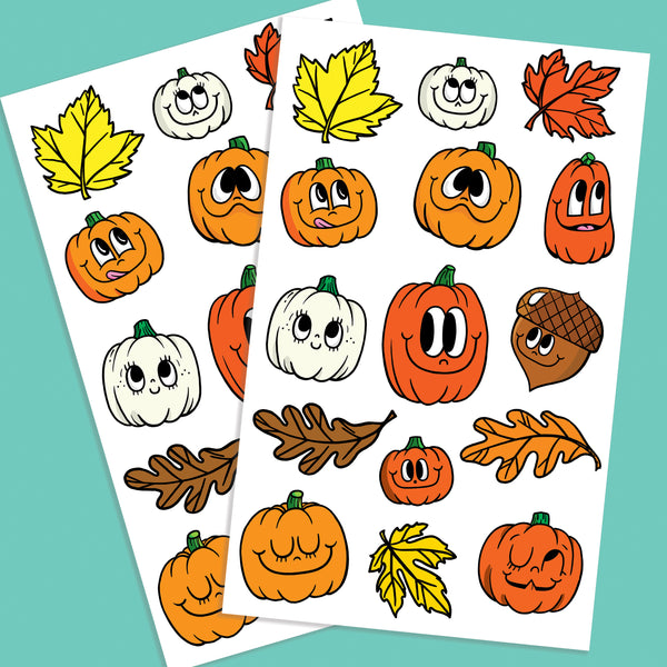 Happy Pumpkin Sticker Set