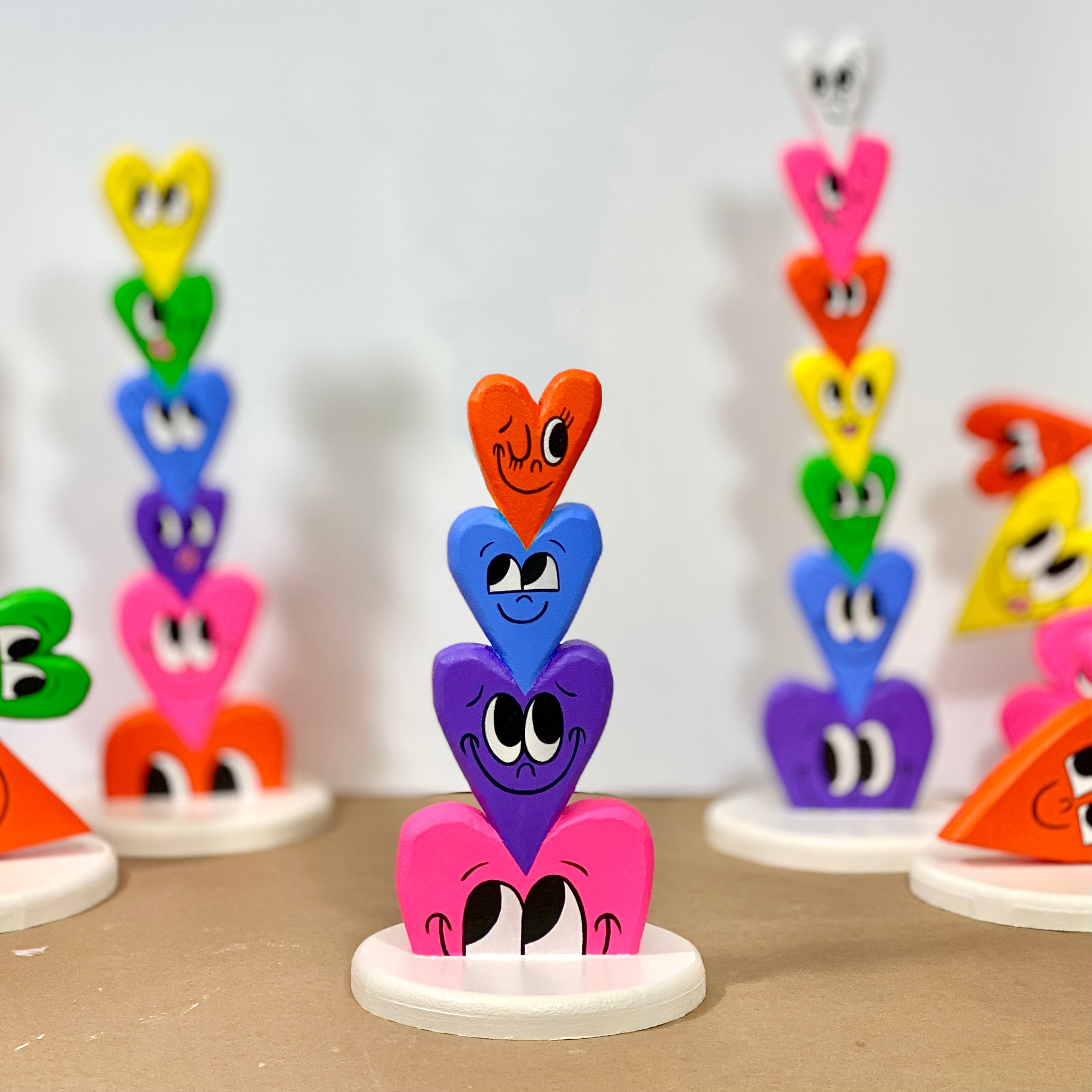 Hand-Carved Love Stack Sculptures (Available in 8 sizes