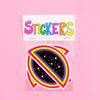 XL Infinity Space Rainbow Stickers Set of 3