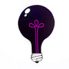 ULTRAVIOLET BLACK LIGHT Light Bulb Cut-Out Painting